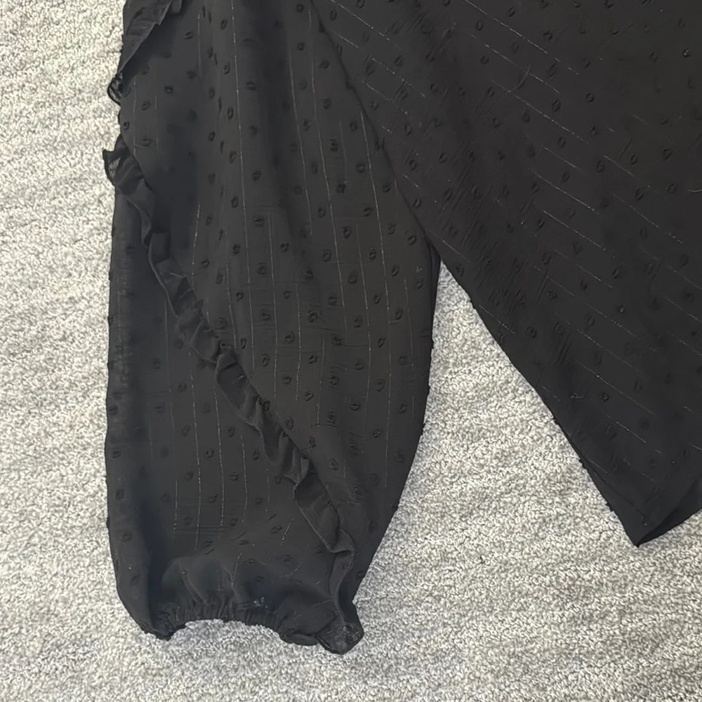 Express Black Sheer Top - Picture 3 of 4